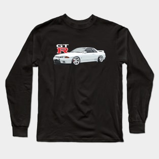 R32 GTR WHITE V SPEC II N1 326 CRYSTAL WHITE ON TES Long Sleeve T-Shirt